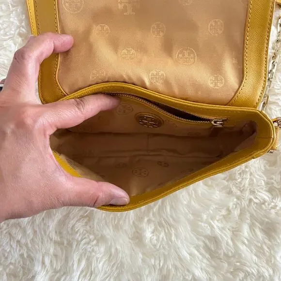 Tory Burch Yellow Mustard color crossbody - Picture 4 of 11